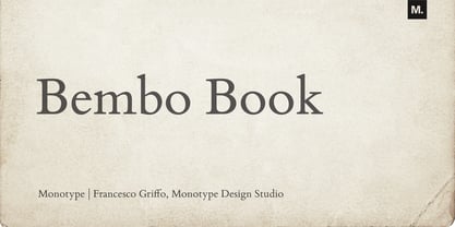 Bembo Book Font Poster 1